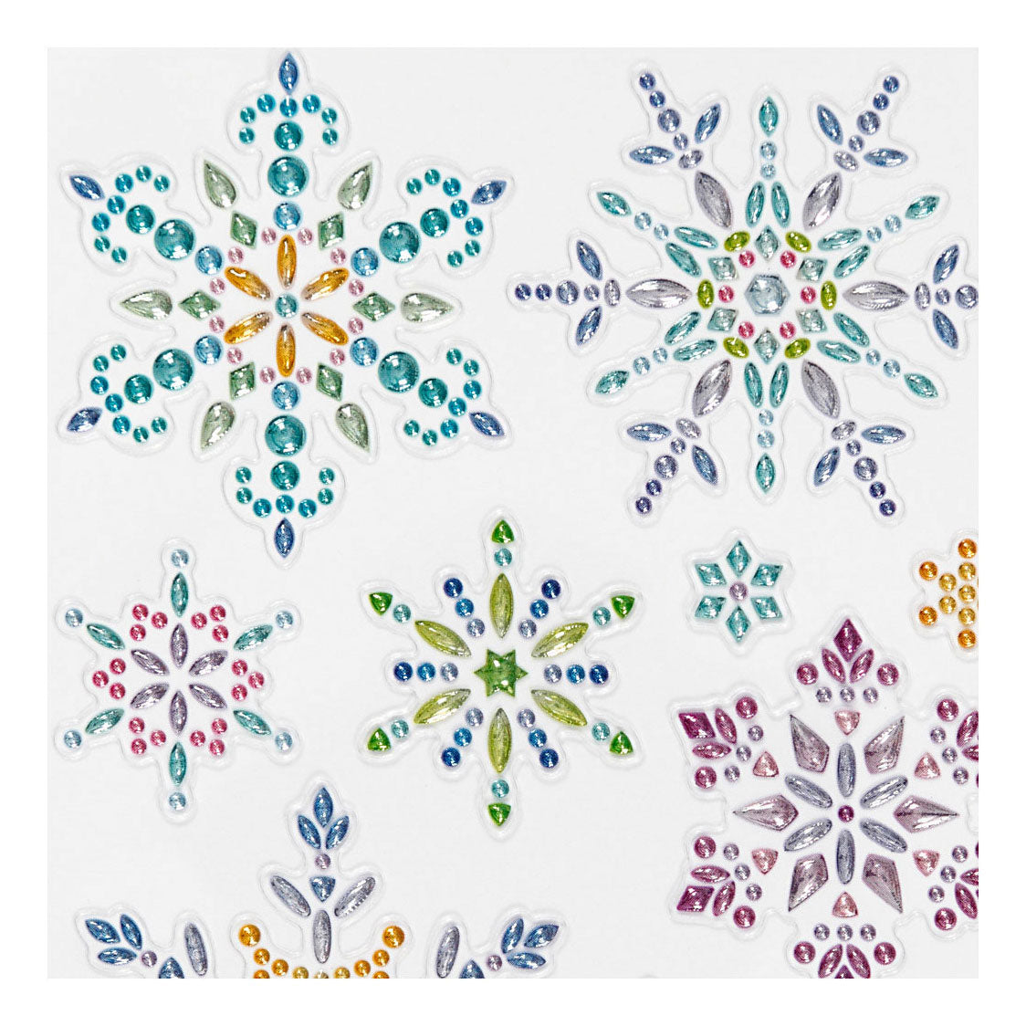 Crival Company Diamant Stickers Ice Crystals, 1 feuille