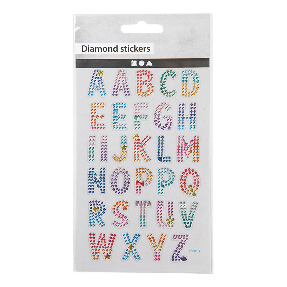Creativ Company Diamant Stickers Alphabet, 1 feuille