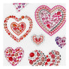 Creativ Company Diamant Stickers Harten, 1 feuille