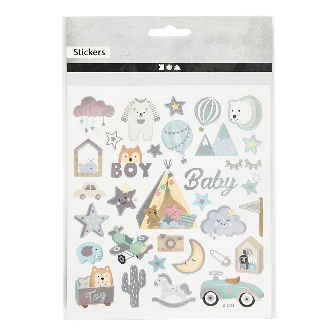 Crétiv Company Stickers Baby Boy, 1 feuille