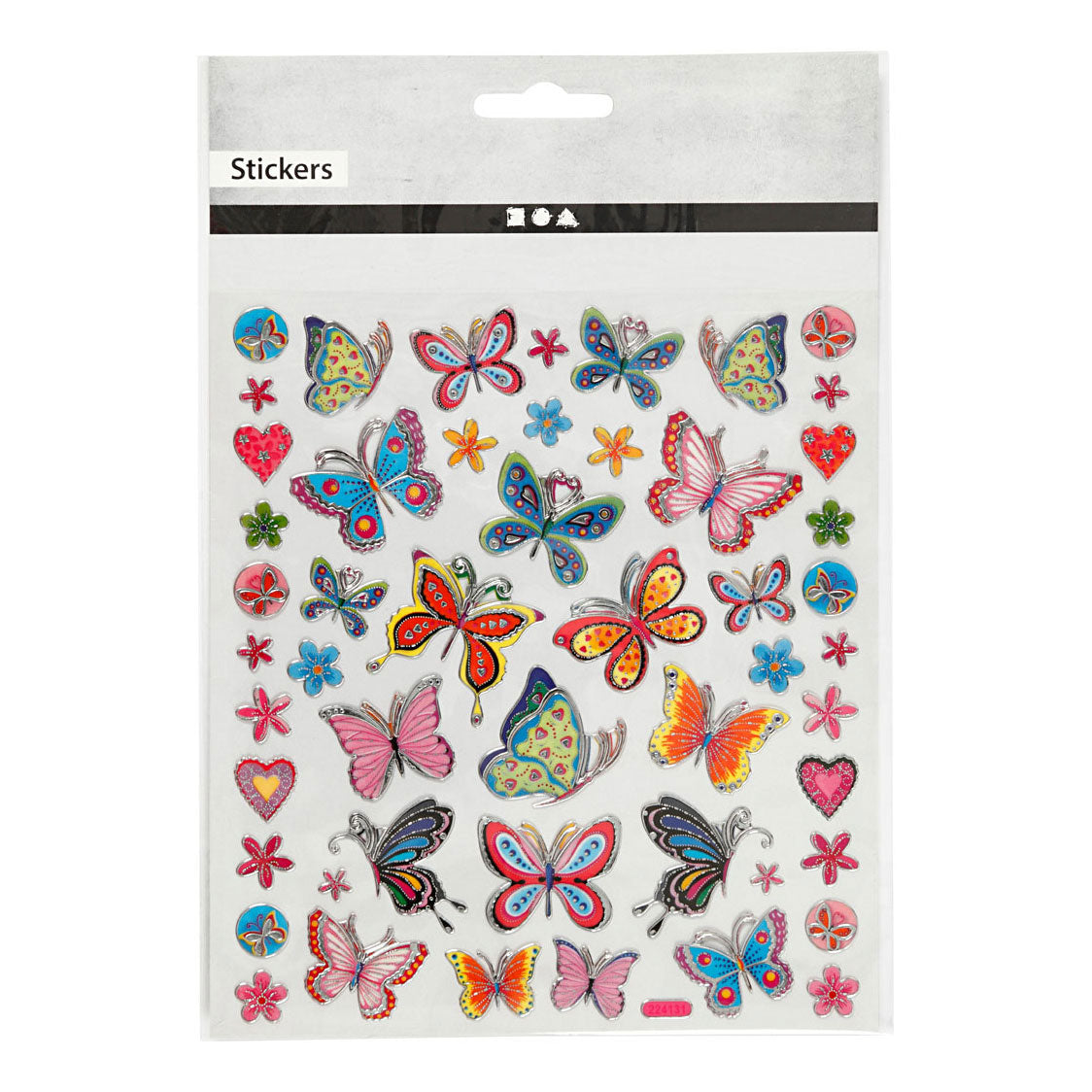 Creativ Company Stickers Fleurs et papillons, 1 feuille