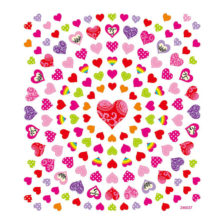 Creativ Company autocollants petits coeurs, 1 vel