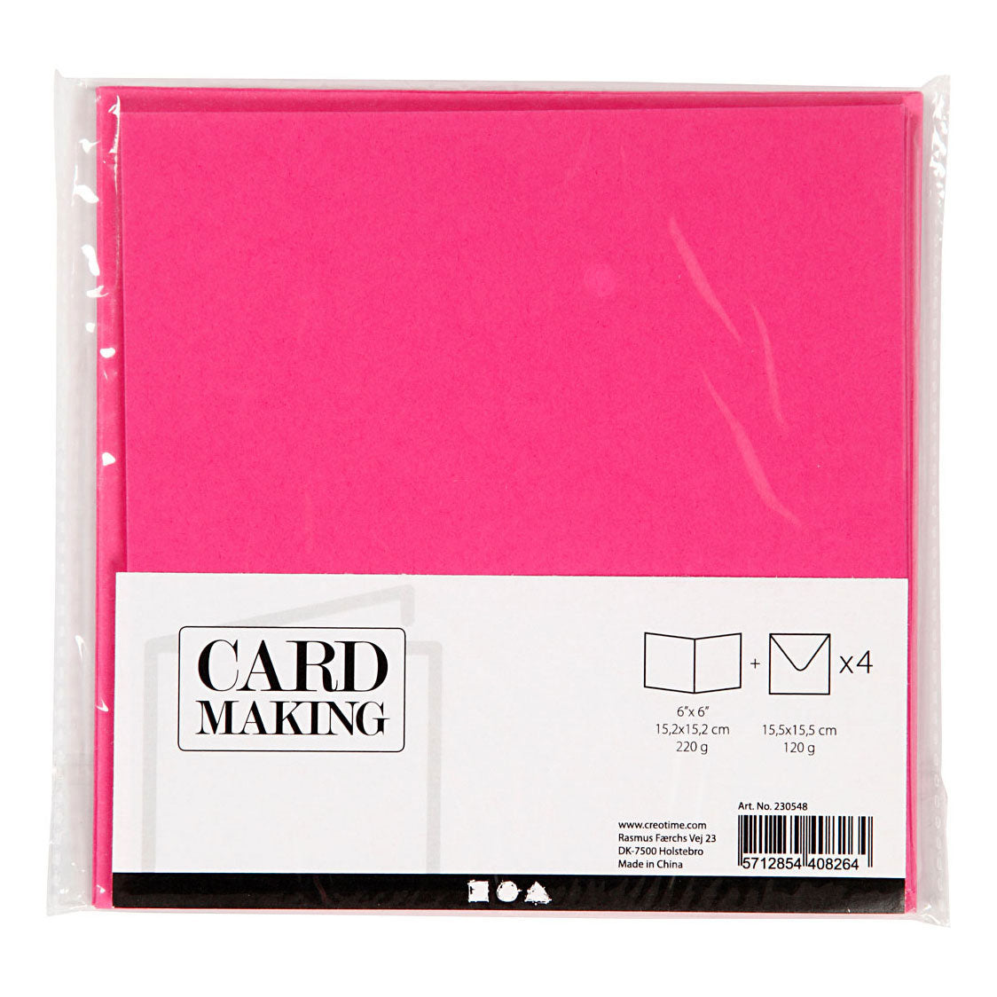 Cartes et enveloppes de l'entreprise Creativ, 4e.