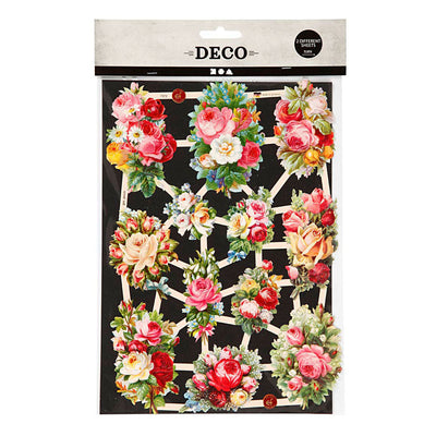 Creativ Company Pictures vintage Fleurs de printemps, 2 feuilles