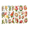 Creativ Company Pictures vintage Fleurs de printemps, 2 feuilles