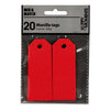 La société Creativ Manilla Labels Red, 20e.