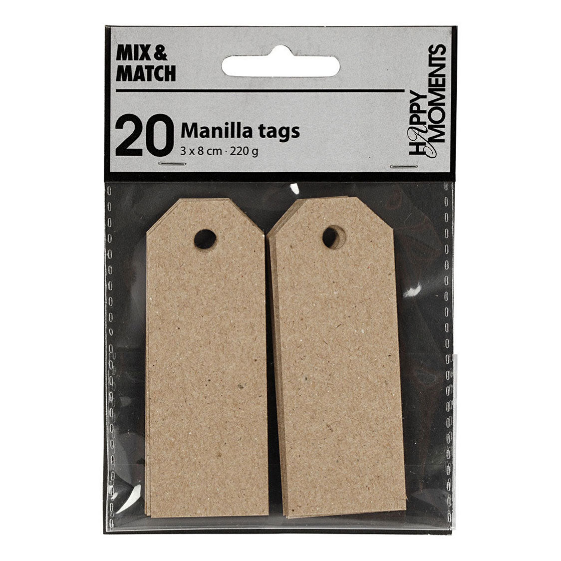 Company Creativ Manilla Labels Naturel, 20e.