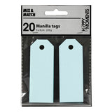 Creativ Company Manilla Labels Light Blue, 20e. - afbeelding 1
