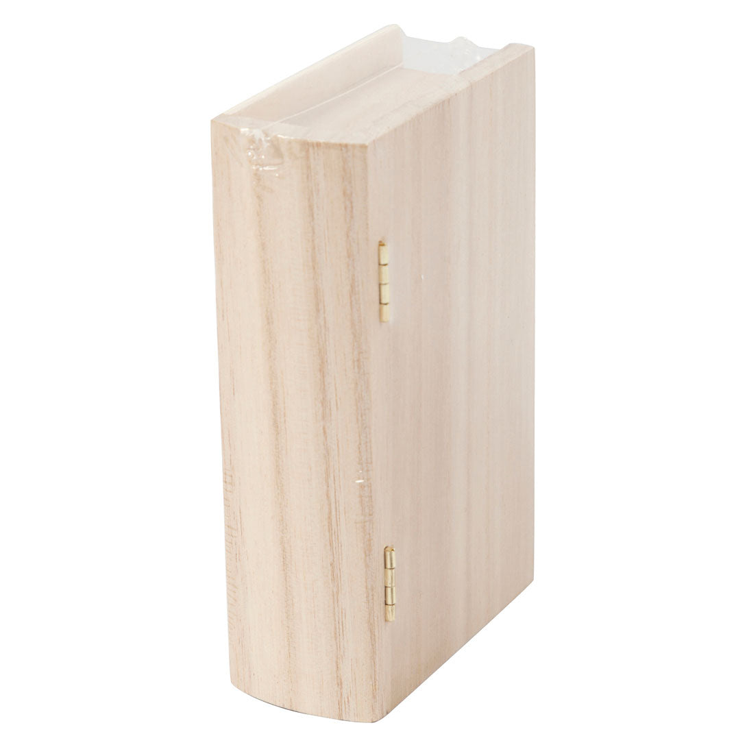 Box de livre en bois de la société Creativ, 14x9x4cm