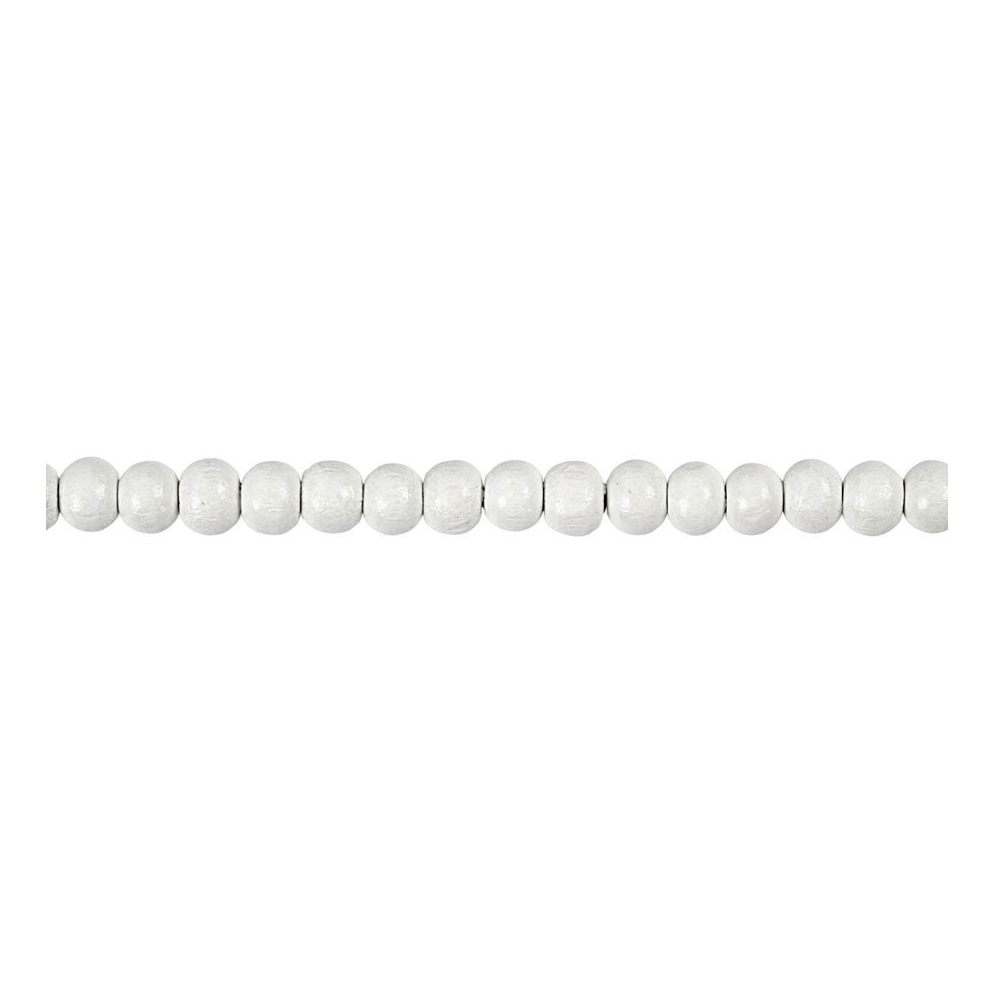 Creativ Company Perles en bois blanches, 150pcs.