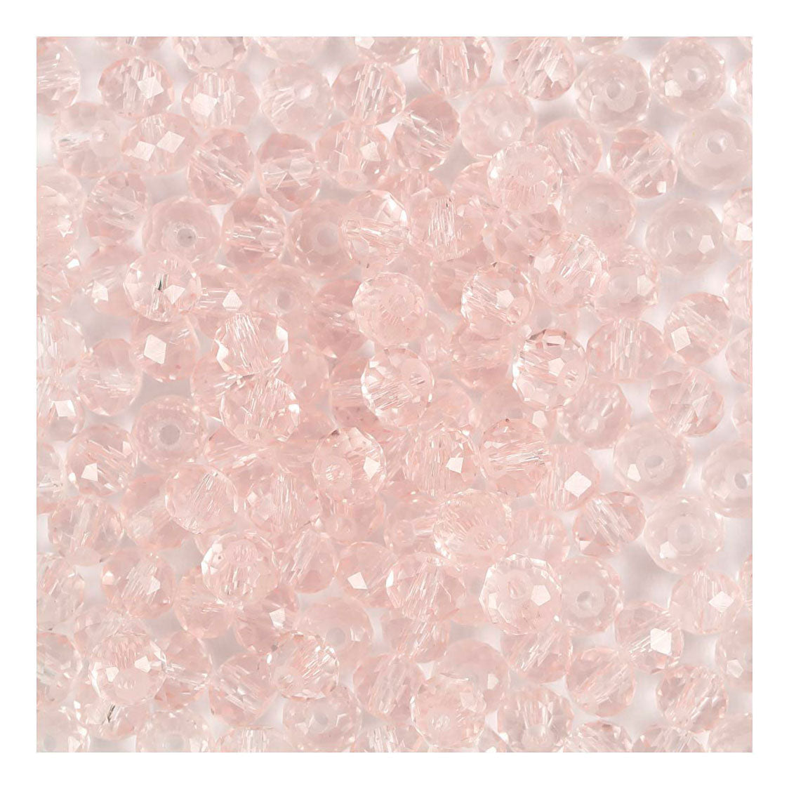 Creativ Company Facet Beads Pink Light, 45th.