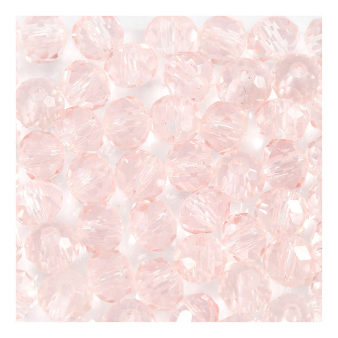 Creativ Company Glass Perles rose clair, 45e.