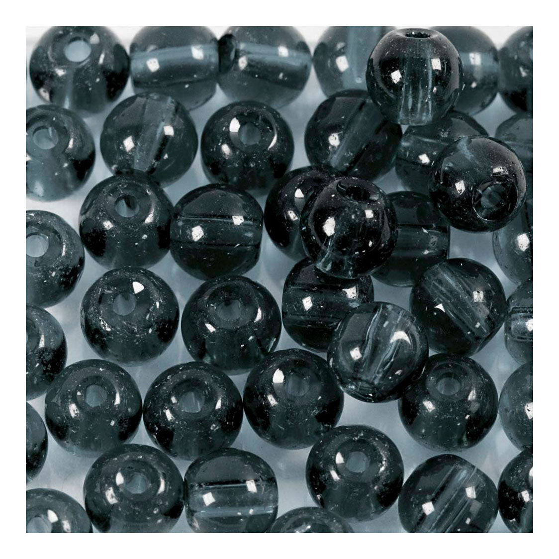 Creativ Company Glass Beads Gray, 45e.