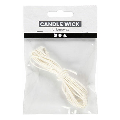 Creativ Company Wick Flat pour bougies d'abeilles (2-3 mm), 3m