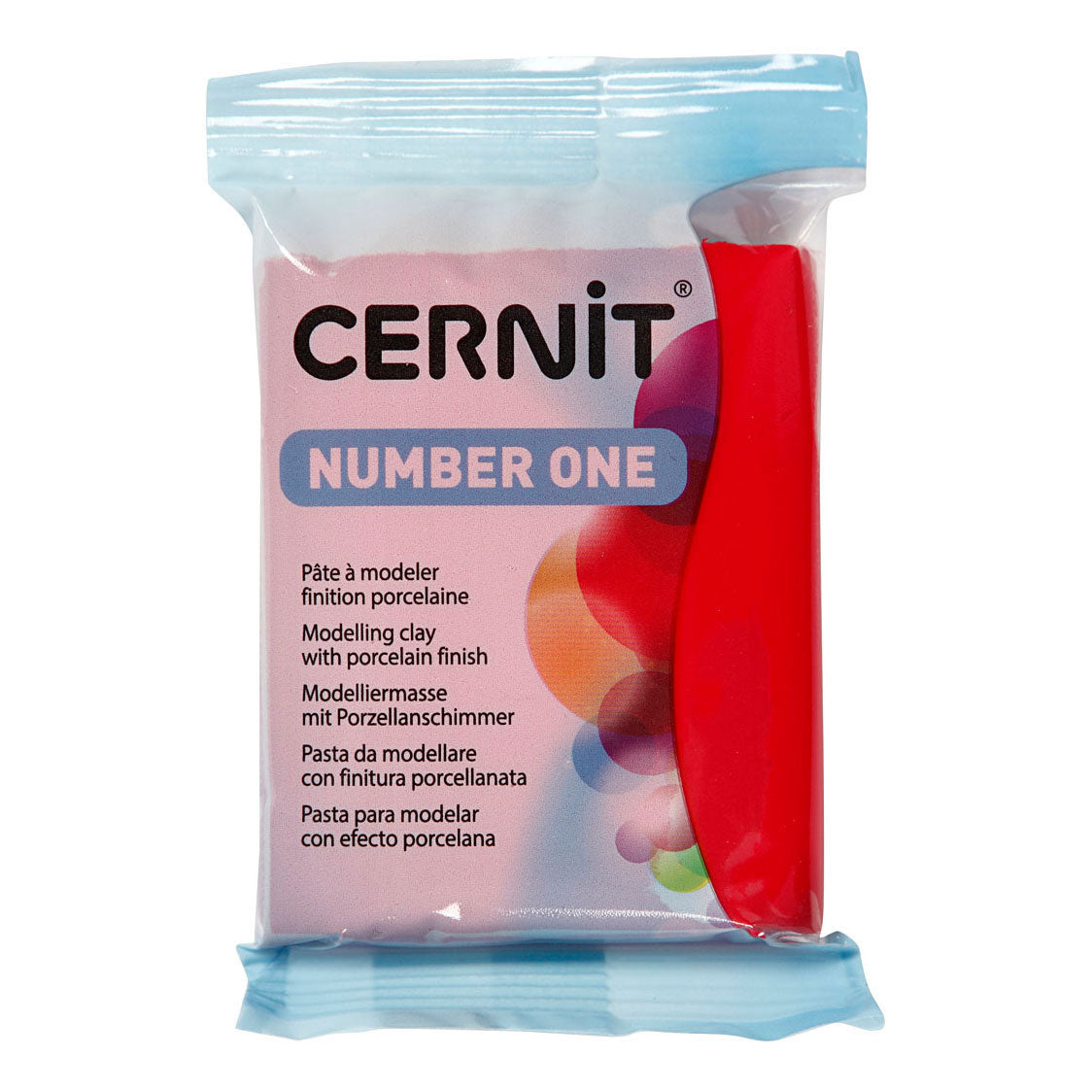 Crétiv Company Cernit Mountting Clay Christmas Rood, 56 grammes