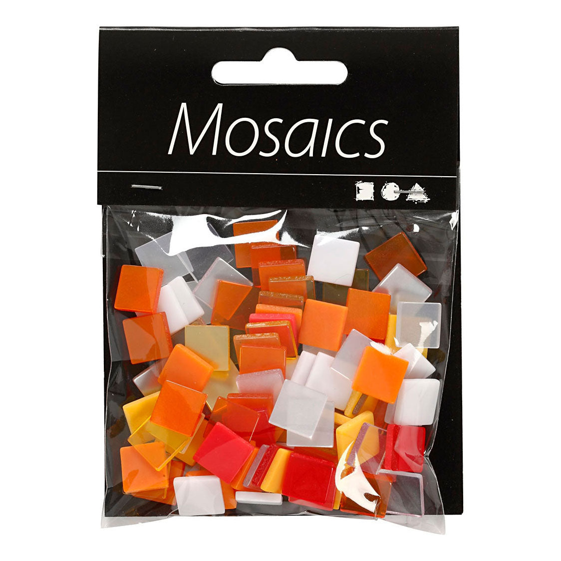 Creativ Company Mini Mosaic Red Orange 1x1mm, 25 grammes