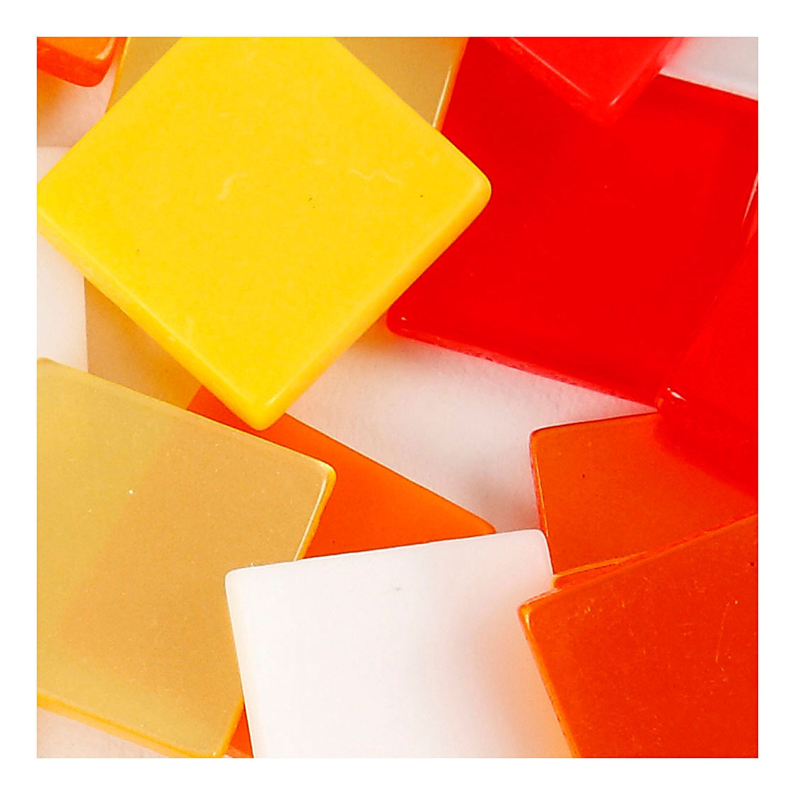 Creativ Company Mini Mosaic Red Orange 1x1mm, 25 grammes