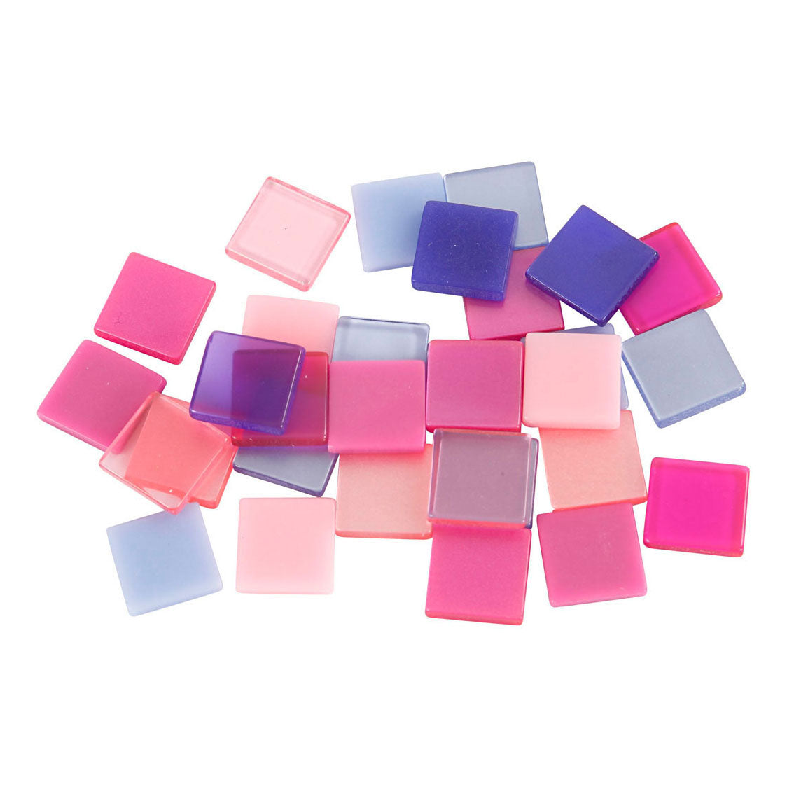 Creativ company mini mosaïque violet 10x10mm, 25 grammes