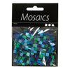 Creativ Company Mini Mosaic Blue Green 5x5 mm, 25 grammes