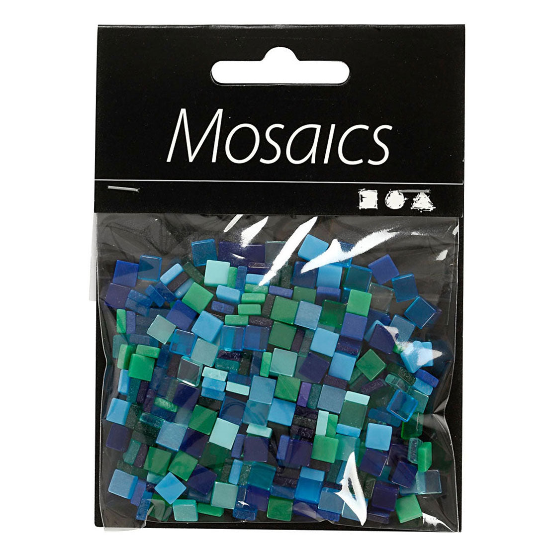 Creativ Company Mini Mosaic Blue Green 5x5 mm, 25 grammes