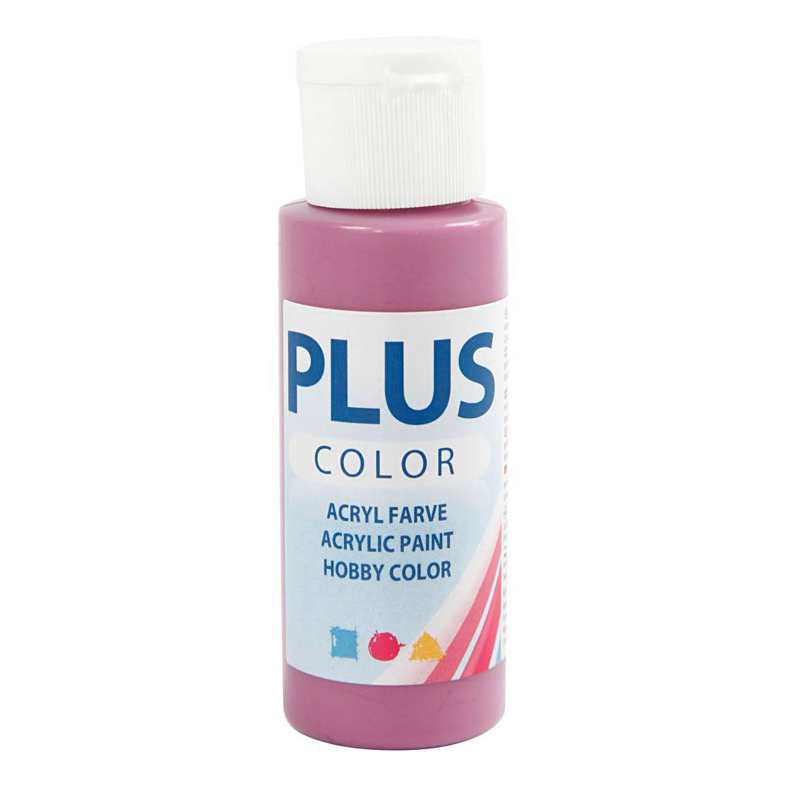 Creativ Company plus couleur acrylique peinture rouge prune, 60 ml