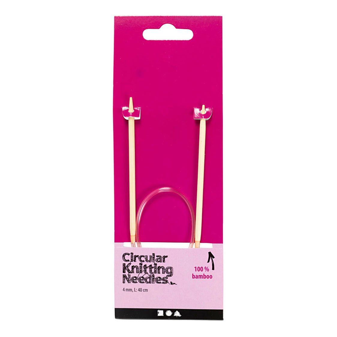 Crétiv Company autour des aiguilles à tricot 4 mm, 40 cm
