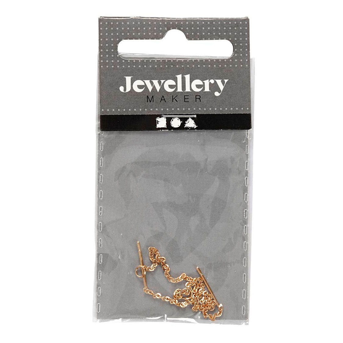 Boucles d'oreilles de la société Creativ de chaîne dorée, 1 paire