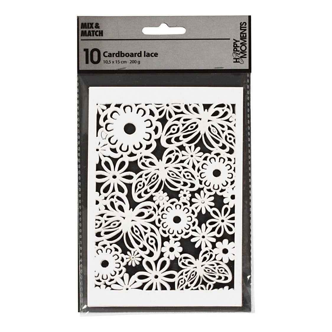 Creativ Company Pattern Carton White, 10e.