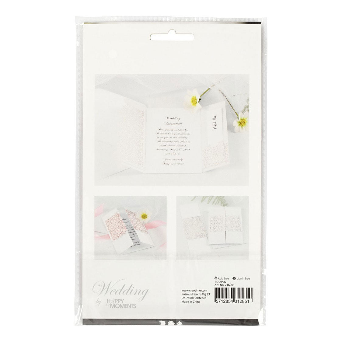 Creativ Company Pattern Carton White, 10e.