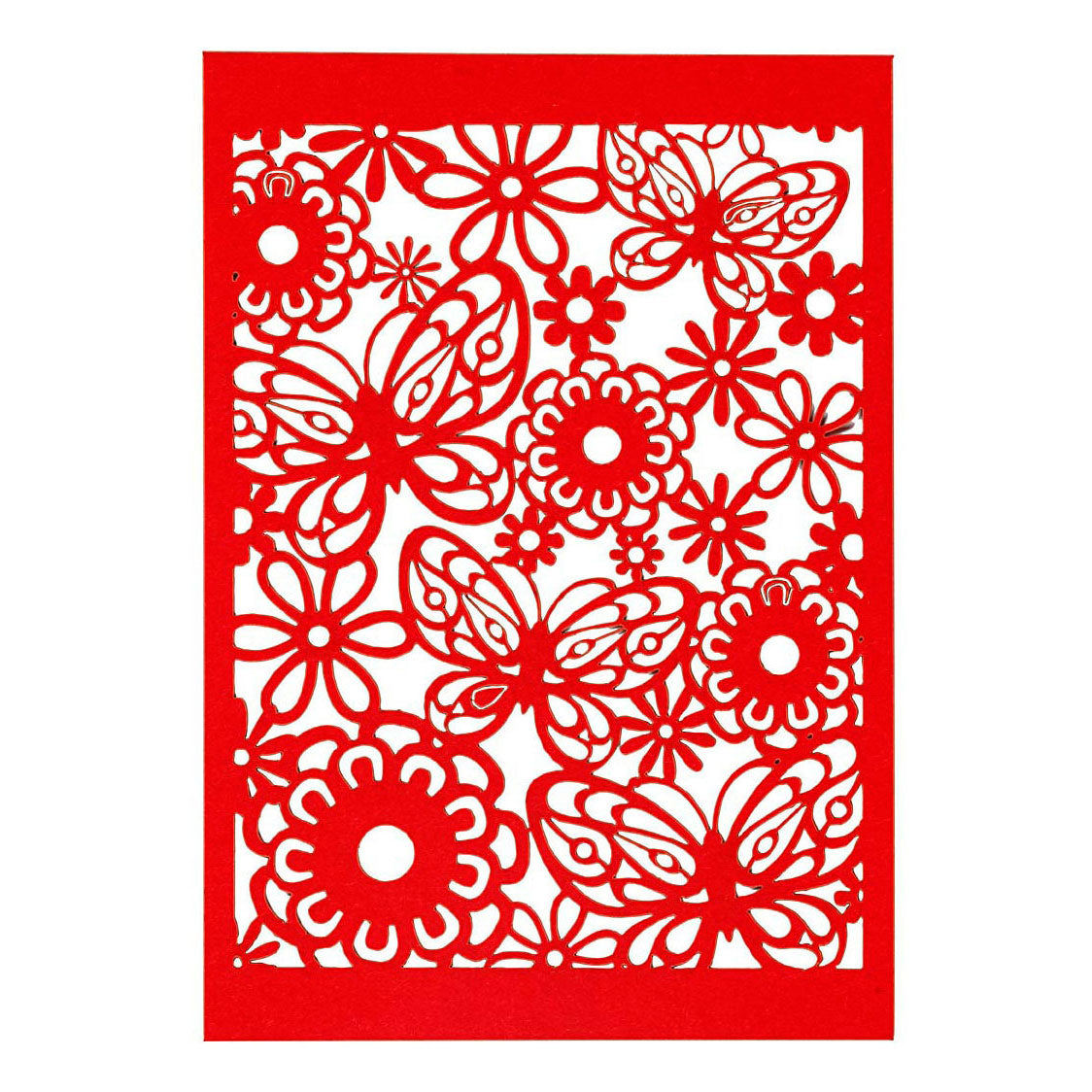 Creativ Company Pattern Carton Red, 10st.