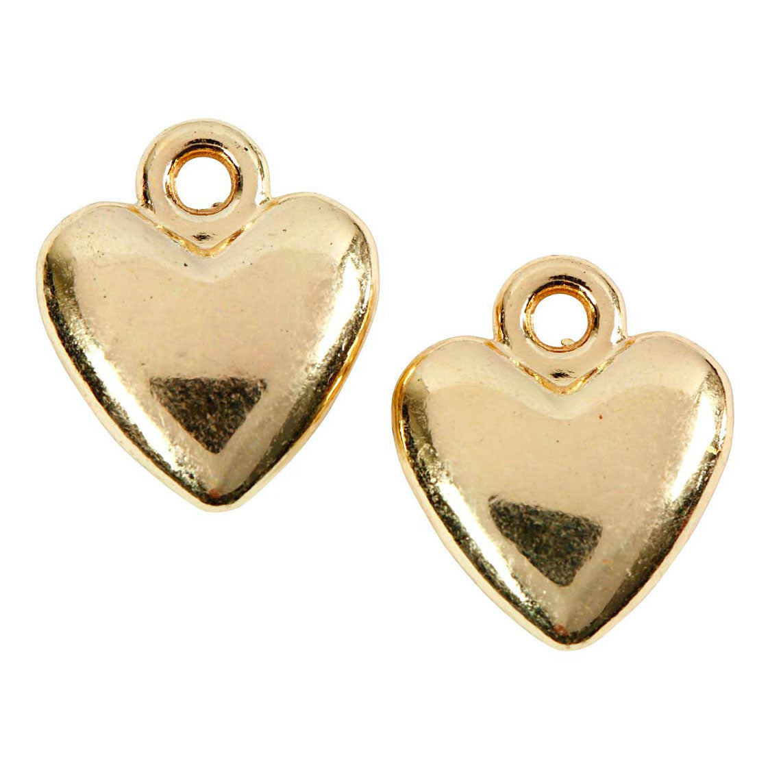 Pendant de Creativ Company Heart-Shaped Gilded, 10e.