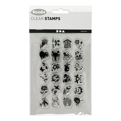 Creativ Company Silicone Stamps Petits salutations sucrées, 1 feuille