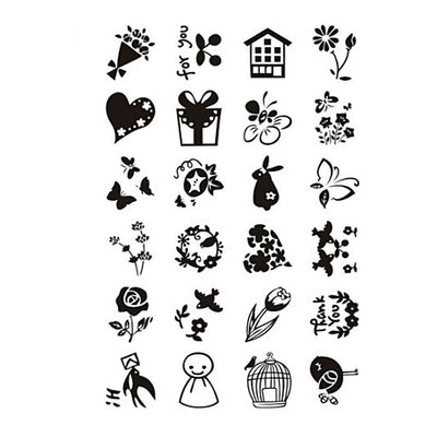 Creativ Company Silicone Stamps Petits salutations sucrées, 1 feuille