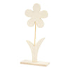 Creativ Company Fleur en bois avec pied, 26 cm