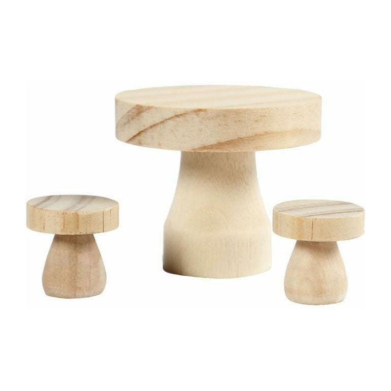 Creativ Company Ensemble de meubles en bois en bois, 3dlg.