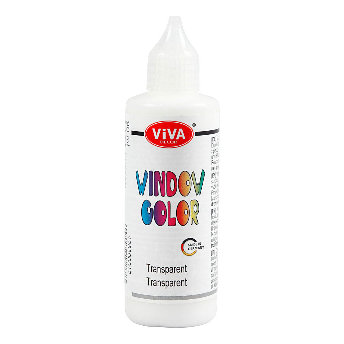 Creativ Company Peinture pour vitres et autocollants transparente, 90ml