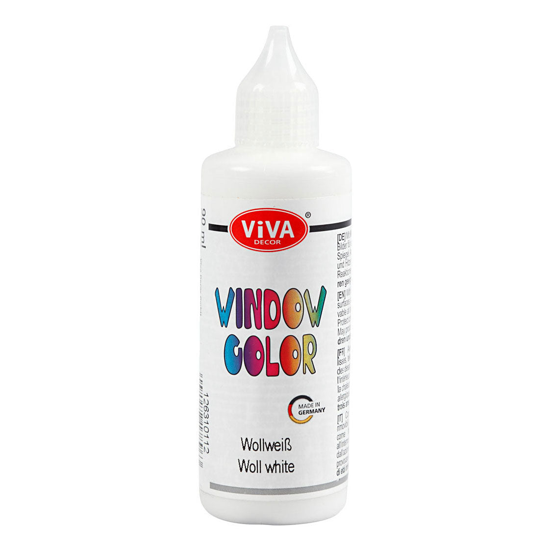 Crétiv Company Window Color Sticker and Glass Paint blanc, 90 ml