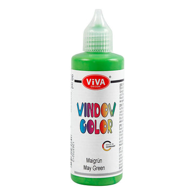 Crétiv Company Window Color Sticker and Glass Paint Green clair, 90 ml