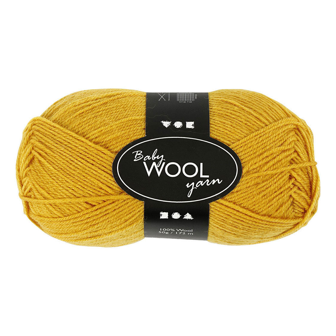 Creativ Company Baby Yarn jaune foncé, 172m