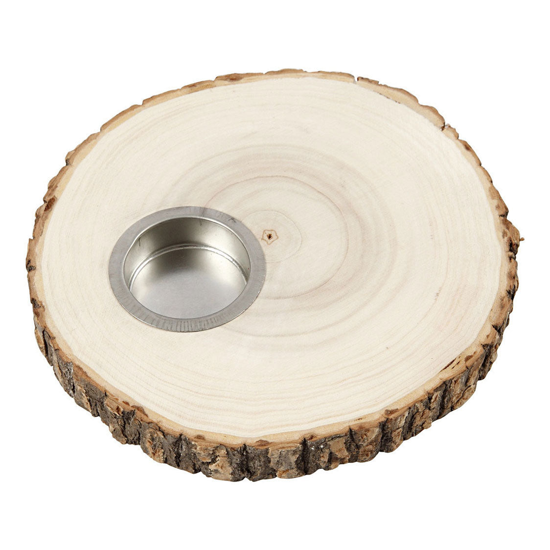 Crétiv Company Wooden Disk Tea Lightder 14-16cm Company