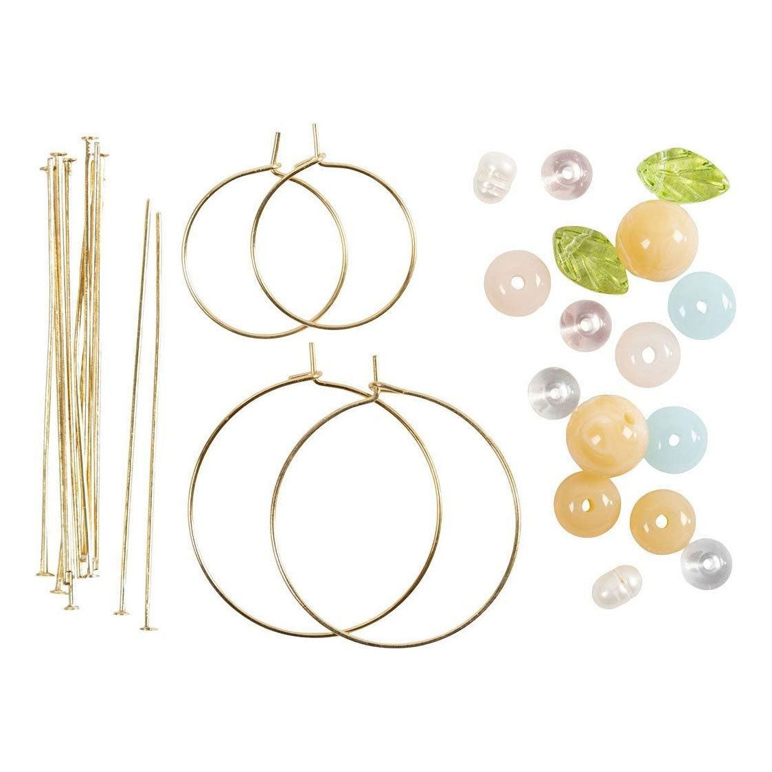 Creativ Company Mini Hobbyset Boucles d'oreilles avec des perles