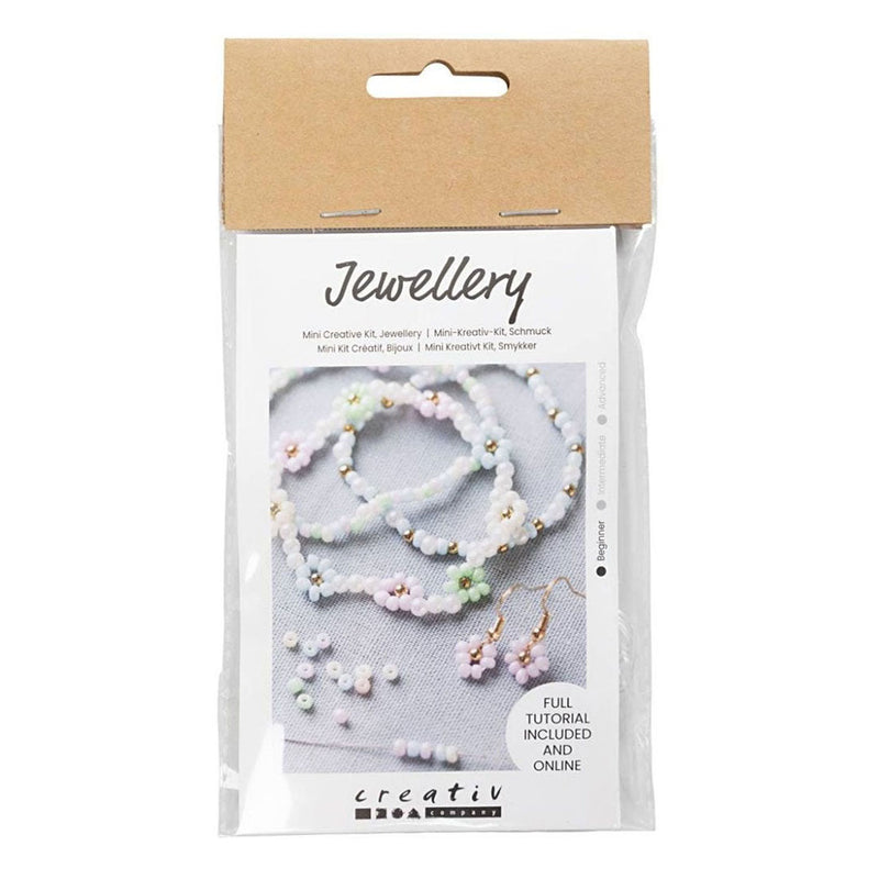 Creativ Company Mini Hobbies Set Bijoux Bracelet et Boucle d'oreille élastiques
