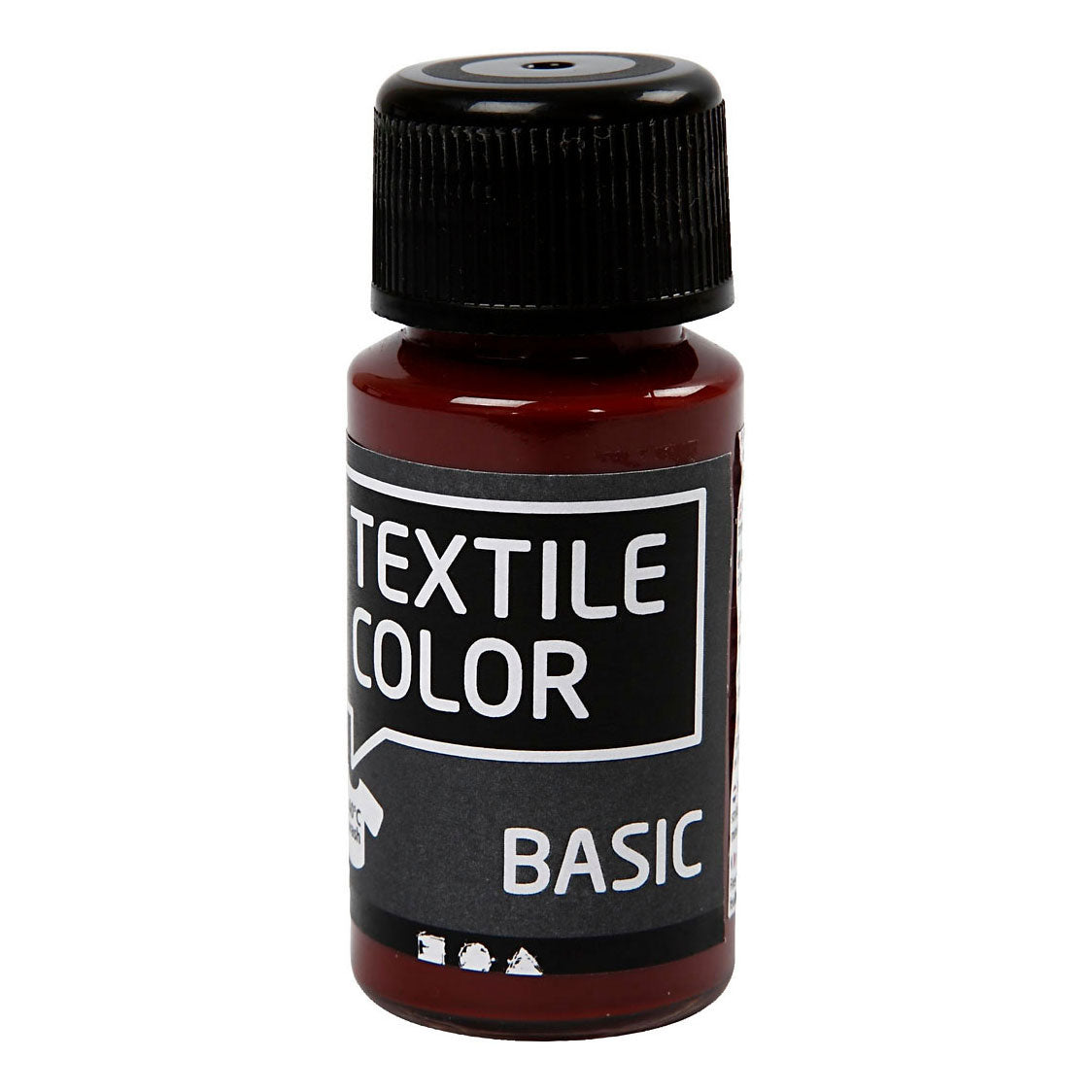Creativ Company Textile Couleur semi-couverture peinture textile marron, 50 ml