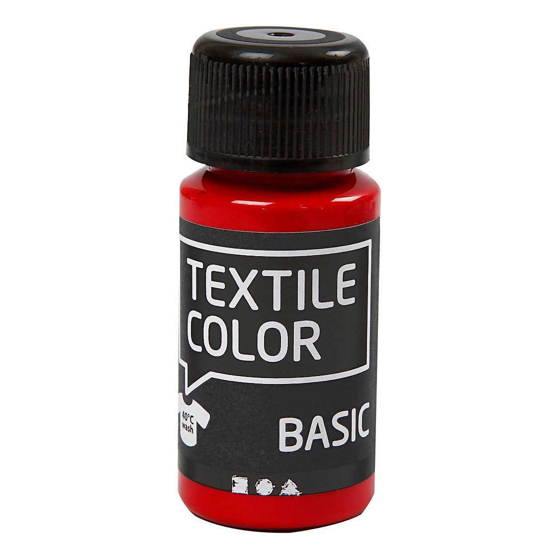 Creativ Company Textile Couleur semi-couverture de peinture textile rouge, 50 ml