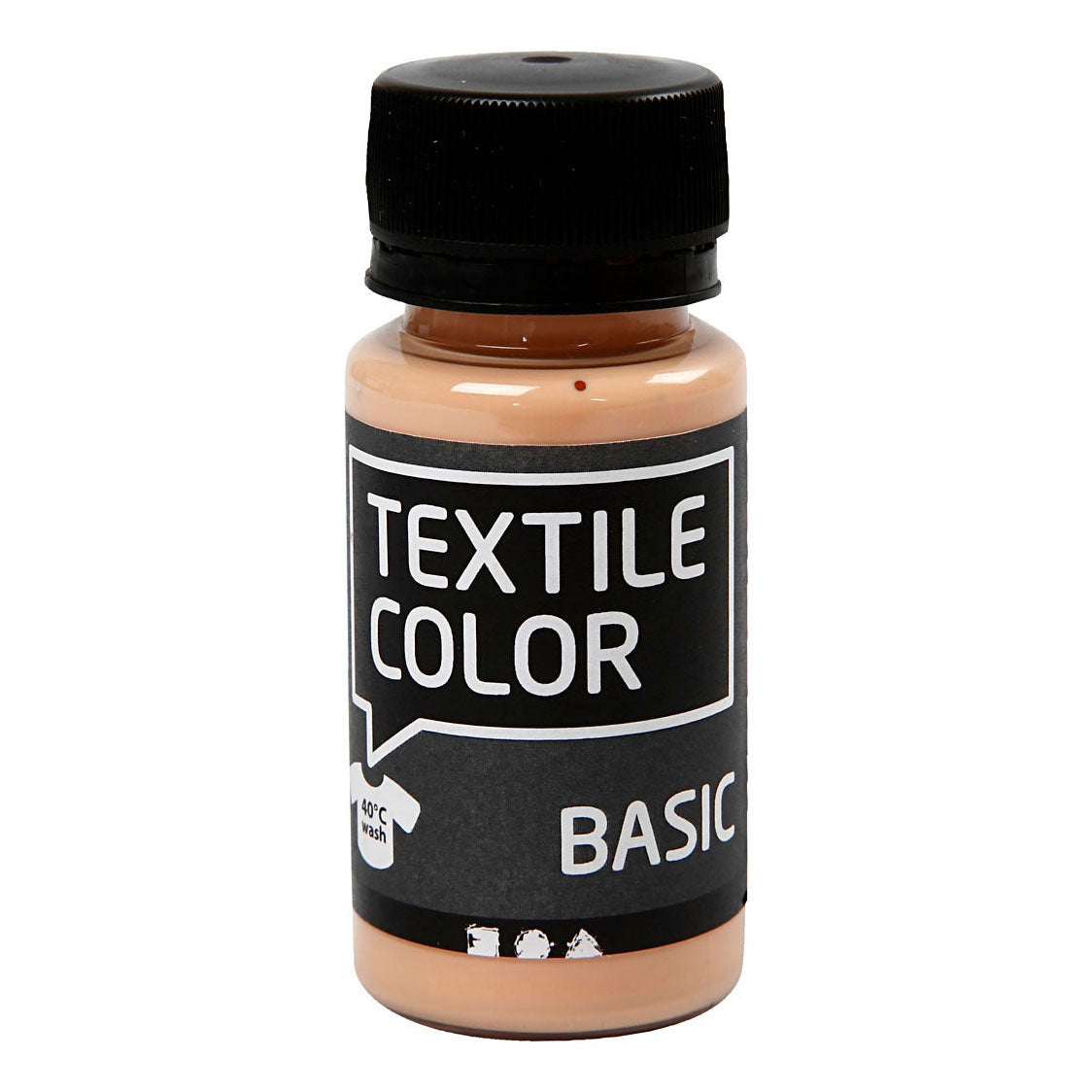 Creativ Company Textile Couleur semi-couverture de peinture textile légère beige, 50 ml