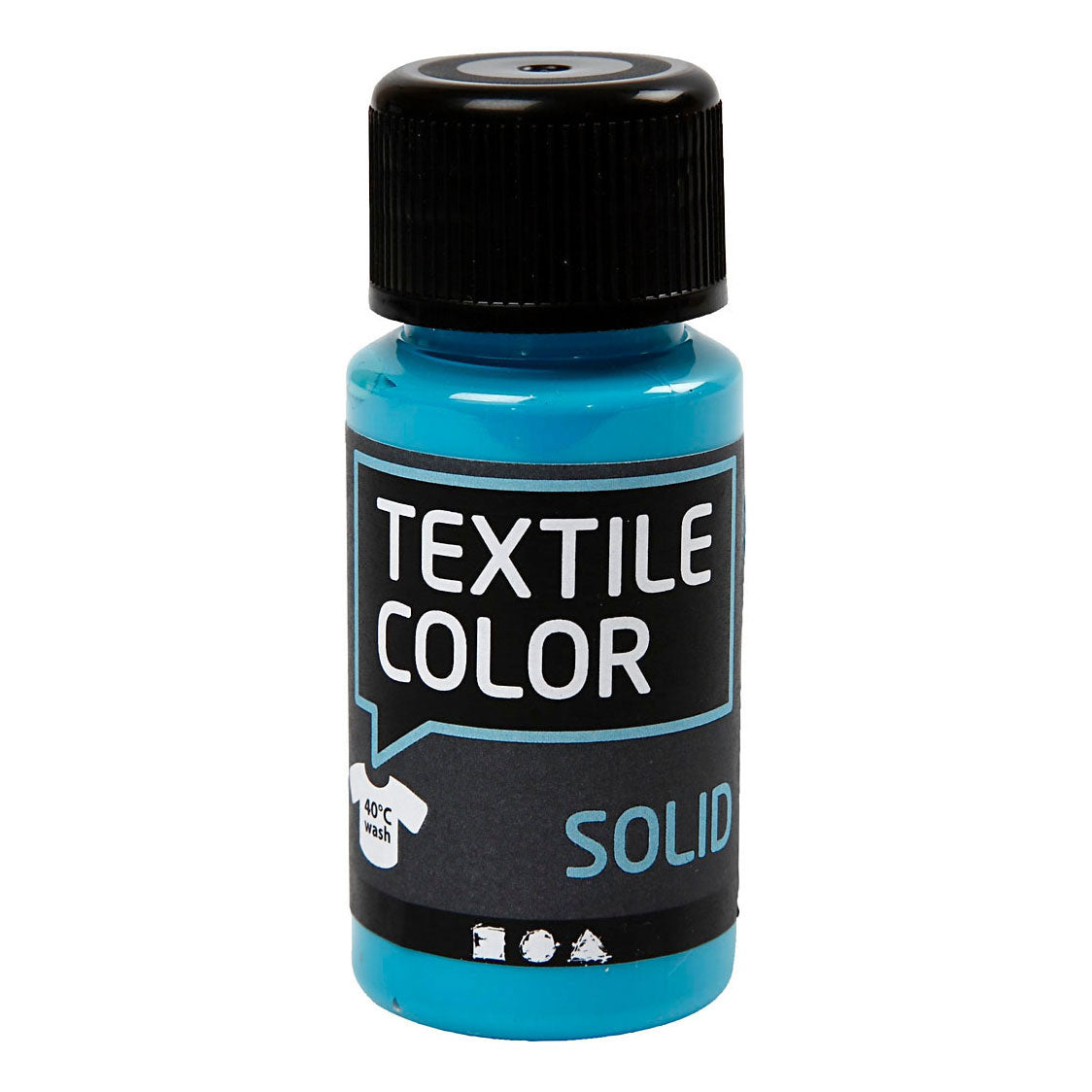 Creativ Company Peinture textile opaque bleu turquoise, 50ml
