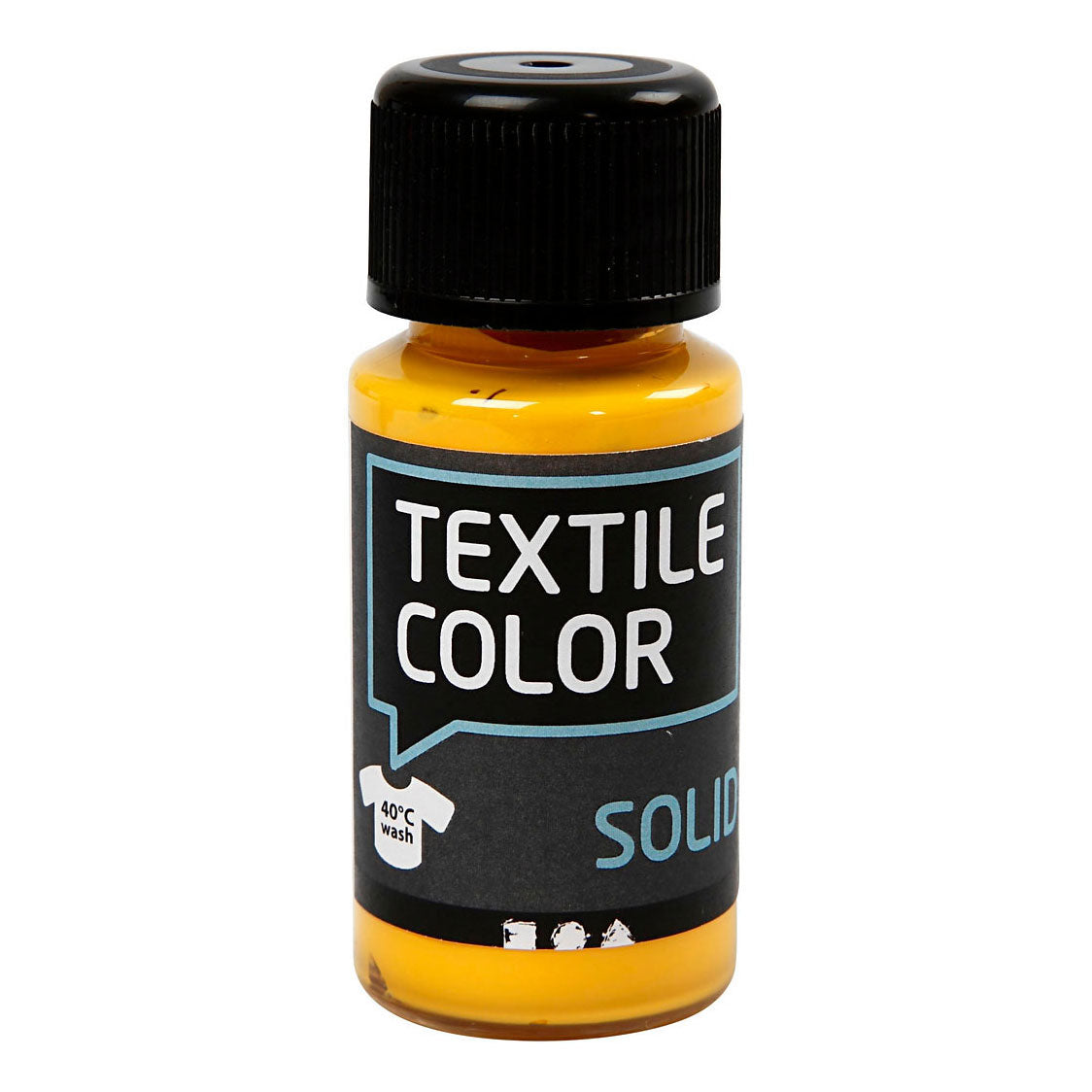 Creativ Company Textile Couleur - Couverture de peinture textile jaune, 50 ml
