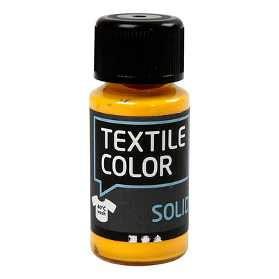 Creativ Company Textile Couleur - Couverture de peinture textile jaune, 50 ml