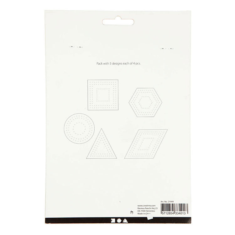 Creativ Company Cross Stitches Cardboard White Géométrique, 20e.