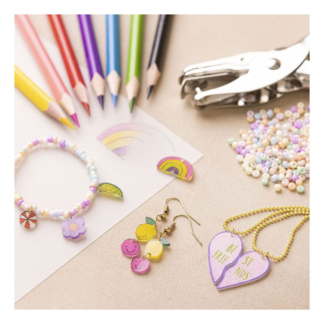 Creativ Company Rocailles Couleurs métalliques, 130 grammes